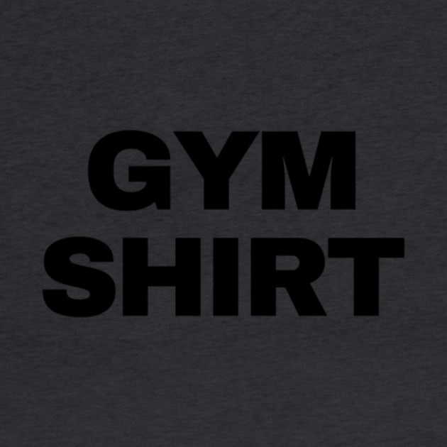 Gym Shirt Black by Transformation of Self 